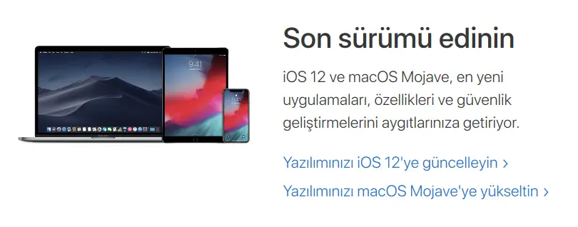 apple ios guncelleme